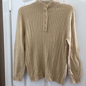 FINAL MARKDOWN Shimmery Drapers and Damon’s knit top petite med